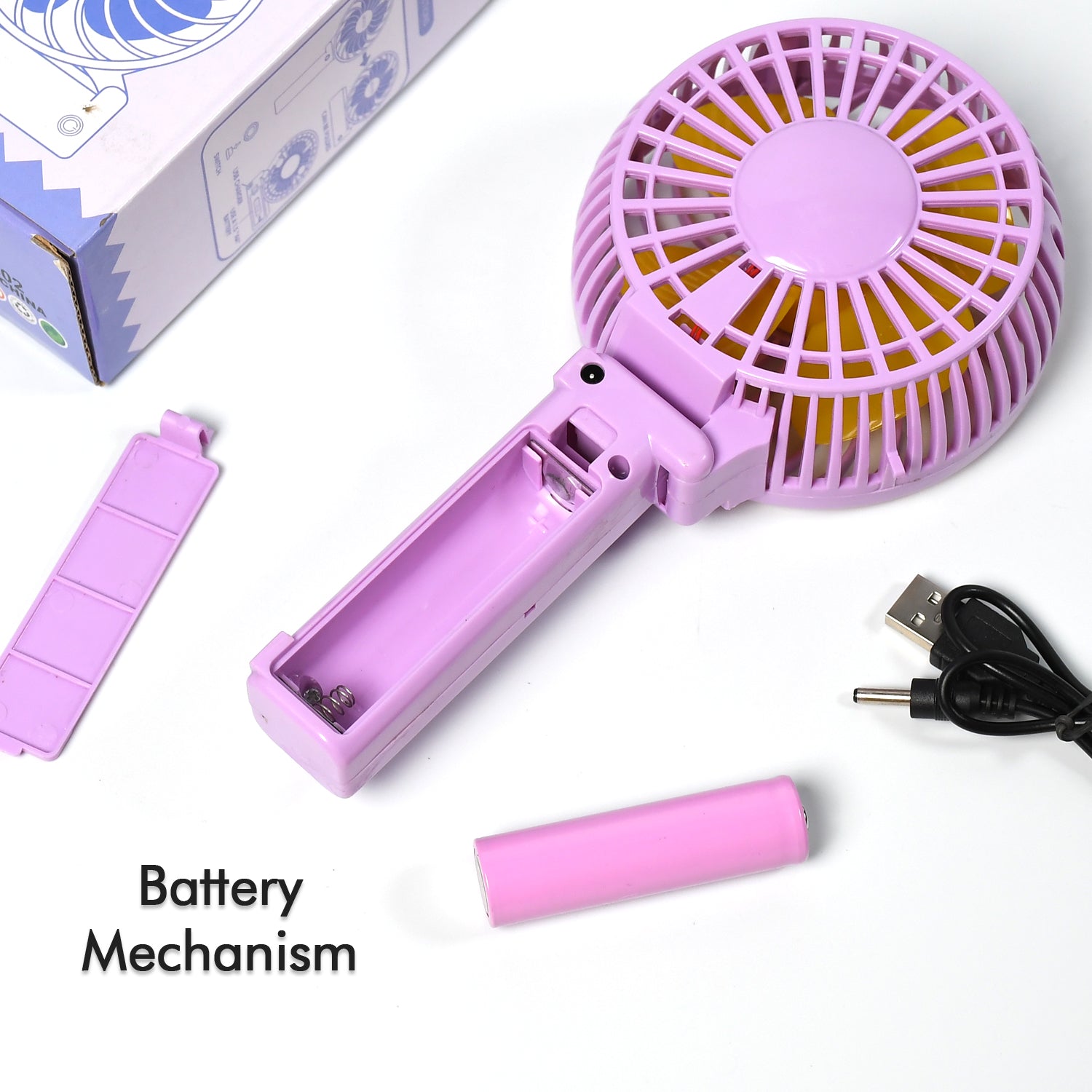 7604 Portable Mini handy Fan & Personal Table Fan | Rechargeable Battery Operated Fan Suitable for Kids, Women, Makeup Artist, Home Office DeoDap 7604 Portable Mini handy Fan & Personal Table Fan | Rechargeable Battery Operated Fan Suitable for Kids, Women, Makeup Artist, Home Office DeoDap